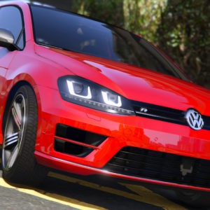 volkswagen golf vii r 3d model gta v