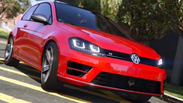 volkswagen golf vii r 3d model gta v